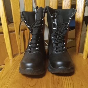 9KSAFETYJB Black Lace-Up MEN'S Boots